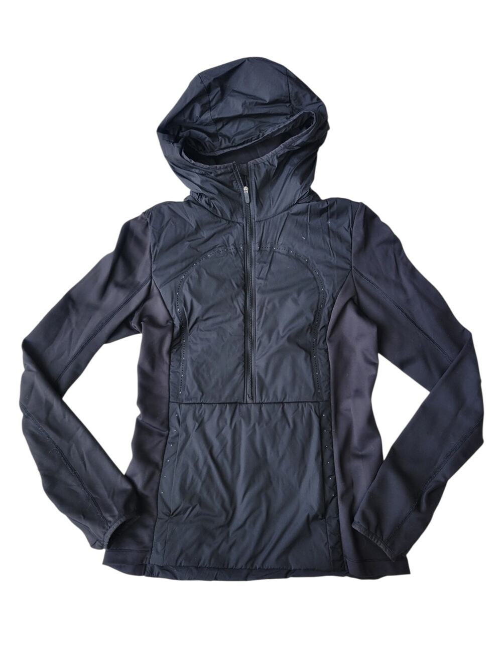 Lululemon Run For Cold Pullover Black Womens 6
